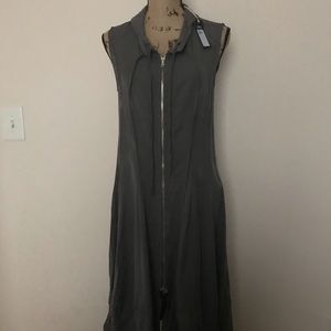 Italian front zipper jumper dress.